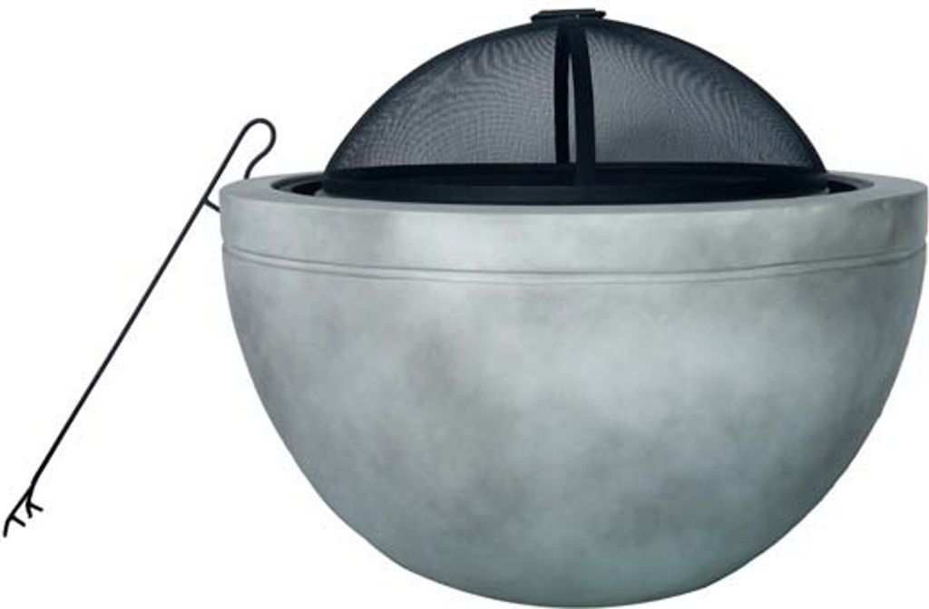BUSCHBECK Grill-Feuerschale Madrid 60 Maße L60 x B60 x H55 cm grau