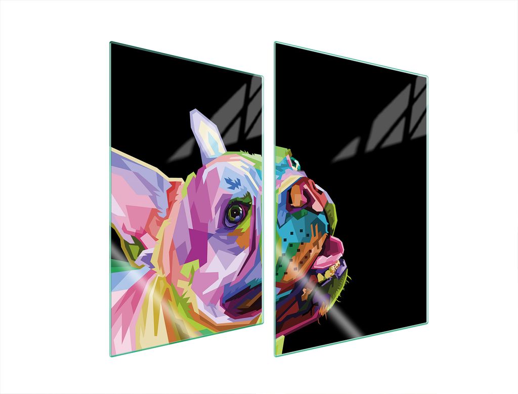 Glasschutzplatte Für Küche 2X35X52 Hund