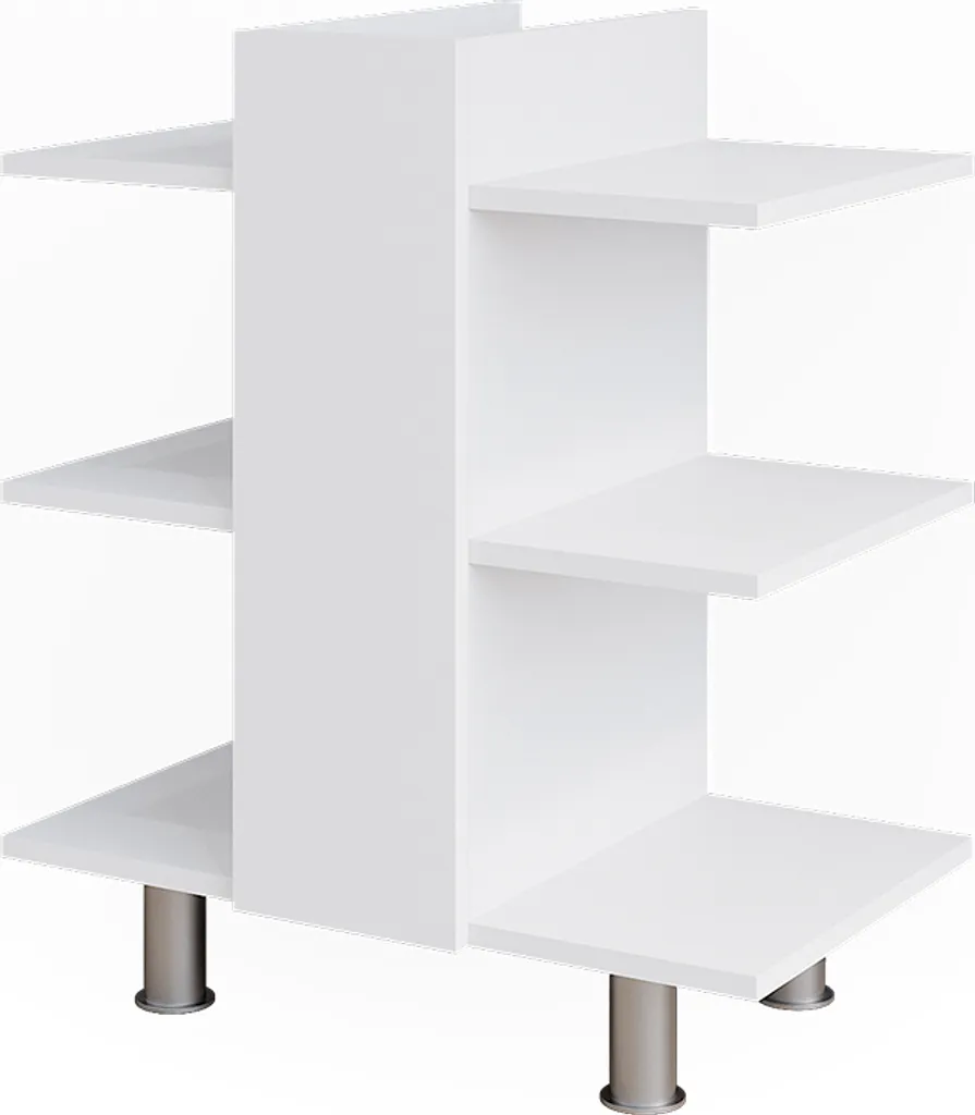 Meuble sous-lavabo Vicco Fynn Blanc 60x70cm Model 49994 avec 6 étagères