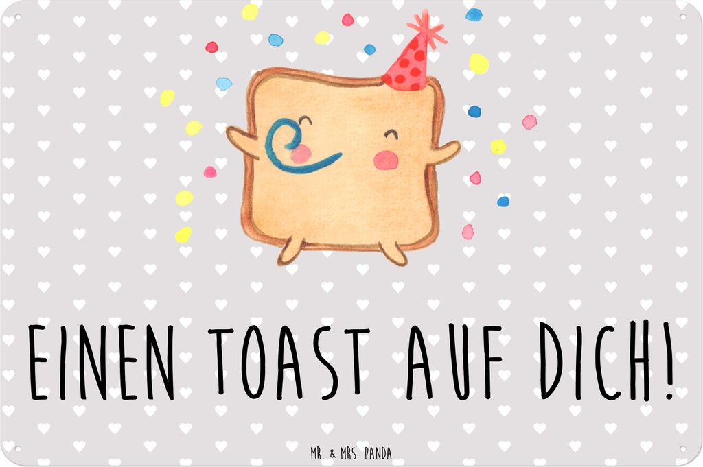 Mr. & Mrs. Panda tafel Toast Party DIN A3 - Grau Pastell - Geschenk, Mitbringsel, Magnetschild, für Freundin, Wandbild, Valentinstag, Partner, Ble...