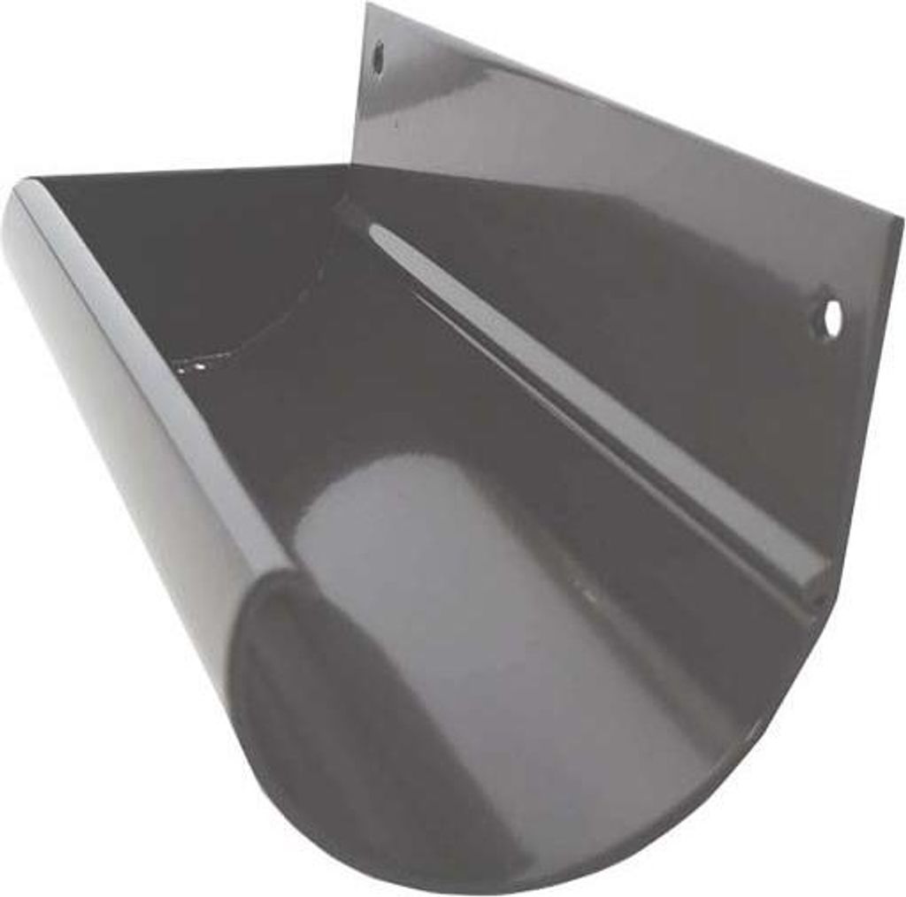 Renoplast Aluminium Dachrinnensystem R50, Rinnenenden Links Produktbild 