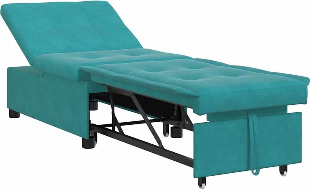 vidaXL Schlafsofa Türkis 194 x 67 x 82 cm Samt