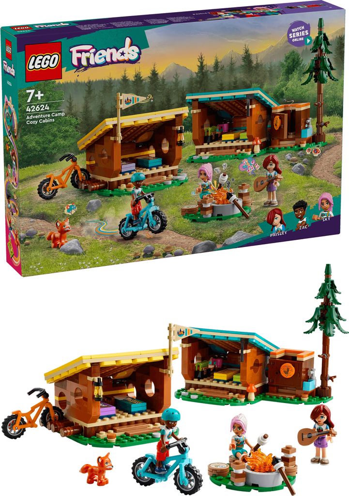 LEGO Friends Útulné chatky na dobrodružnom tábore, Obrázok produktu 