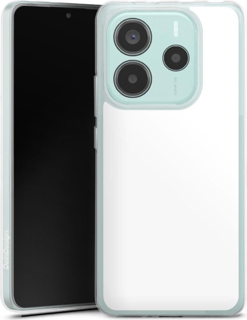 DeinDesign Handyhülle für Xiaomi Redmi Note 14 5G Silikon Hülle Case Smartphone Schutzhülle Farbe einfarbig weiß