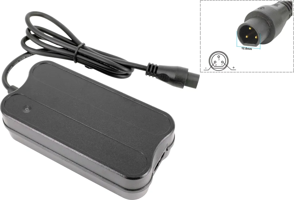 Chargeur 36V 2A PowerSmart pour Vélo Électrique Haute Efficacité 72W - 3