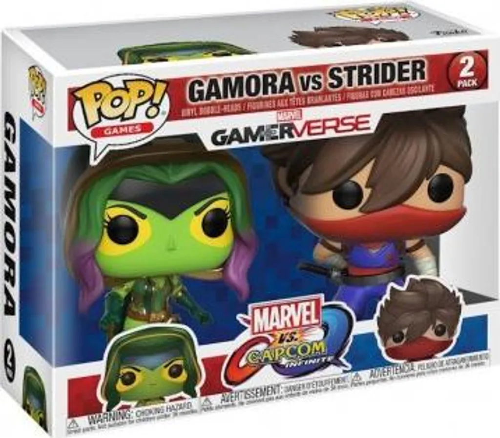 Figurine Pop Gamora vs Strider Marvel vs Capcom pack de collection