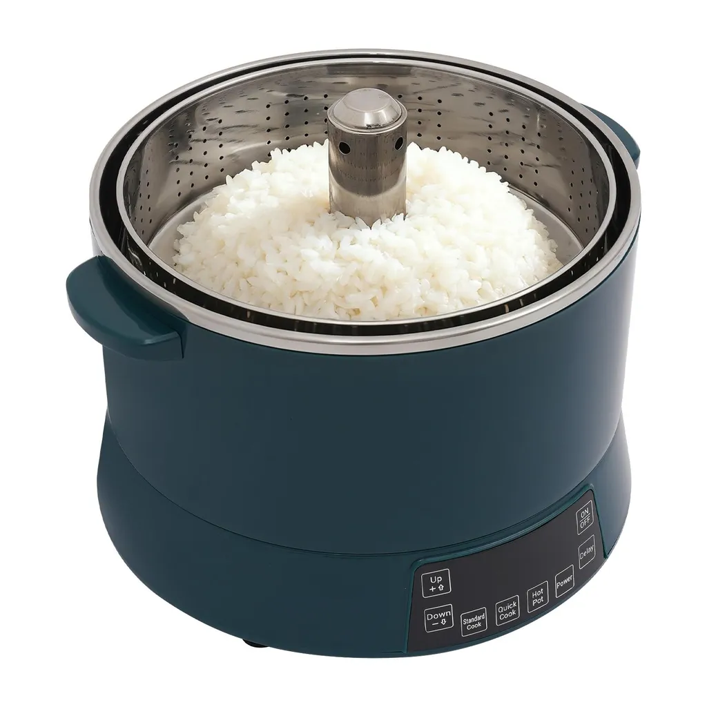 Cuiseur de riz 4L à faible teneur en sucre vert pour 4-6 personnes