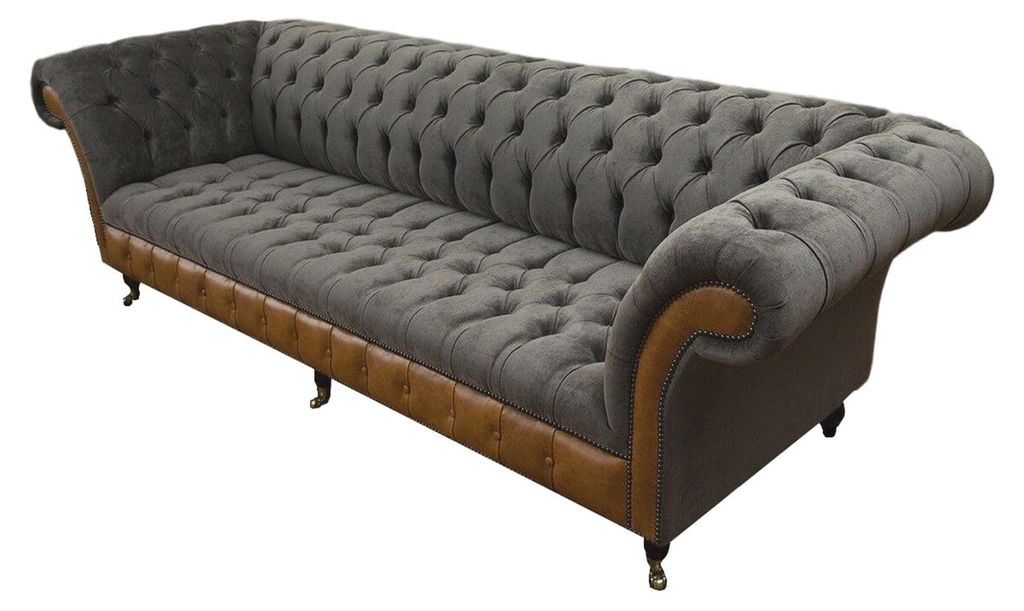 Sofa 4 Sitzer Chesterfield Luxus Couch Big Couchen Polster 300cm Design