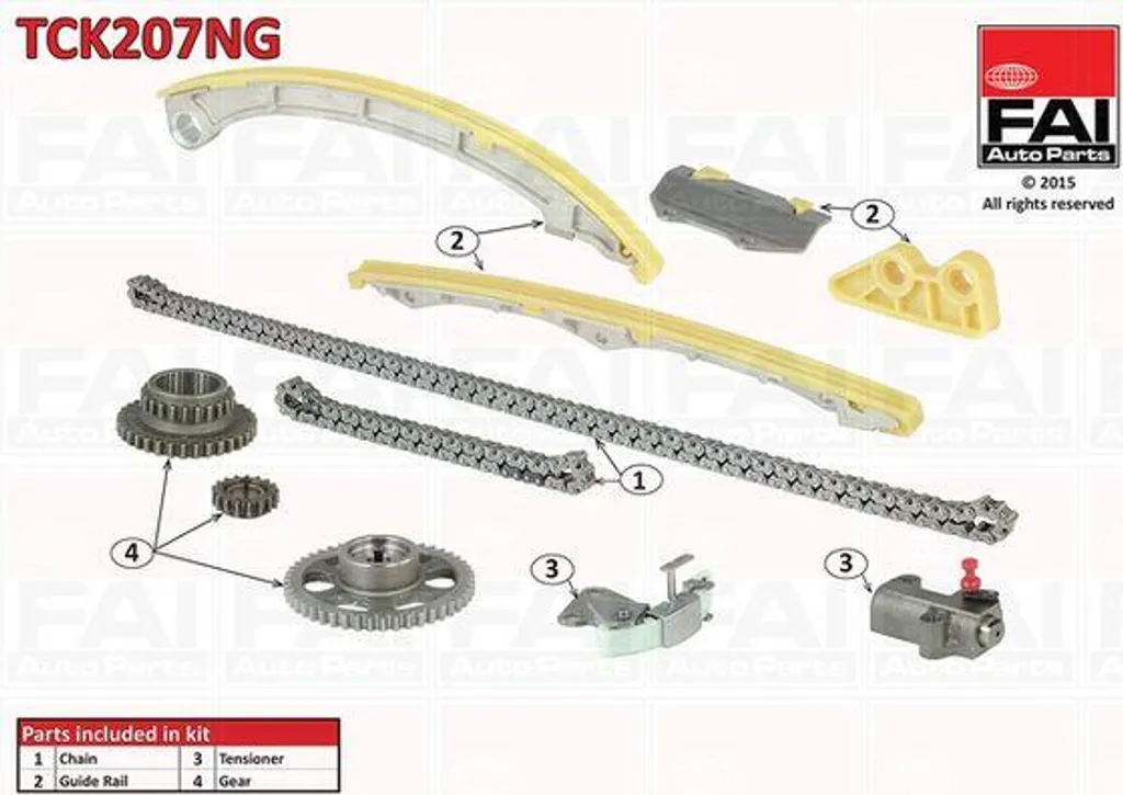 Kit distribution renforcé FAI AutoParts TCK207NG pour Avensis