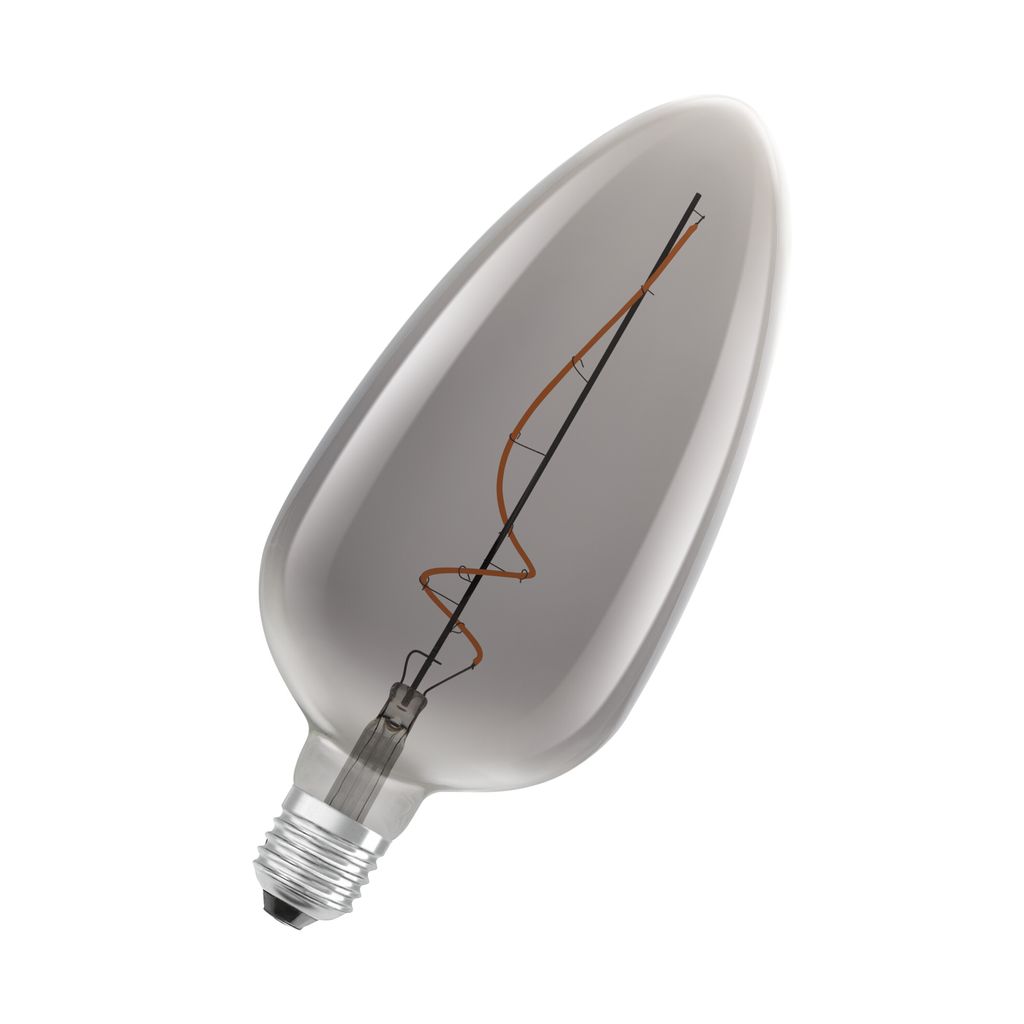 Osram Vintage 1906 LED Kerze 4W extra warmweiss E27 smoke Produktbild 