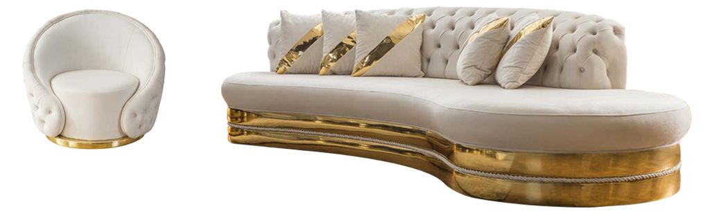 Stilvolle Chesterfield Couchgarnitur Designer Wohnzimmer Set 3-Sitzer