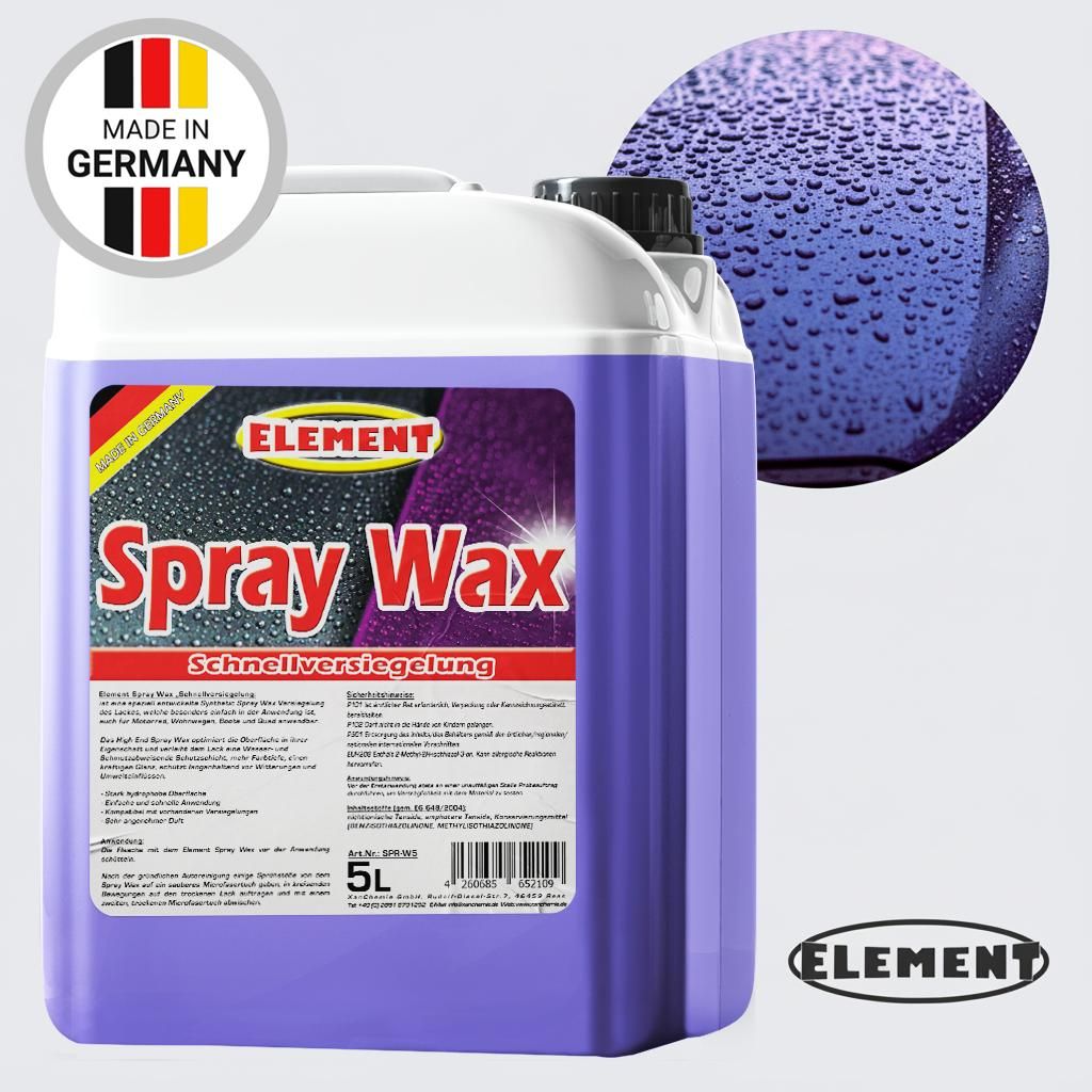 Sprühwachs Spray Wax | 5 Liter | mit Abperleffekt | Produktbild 