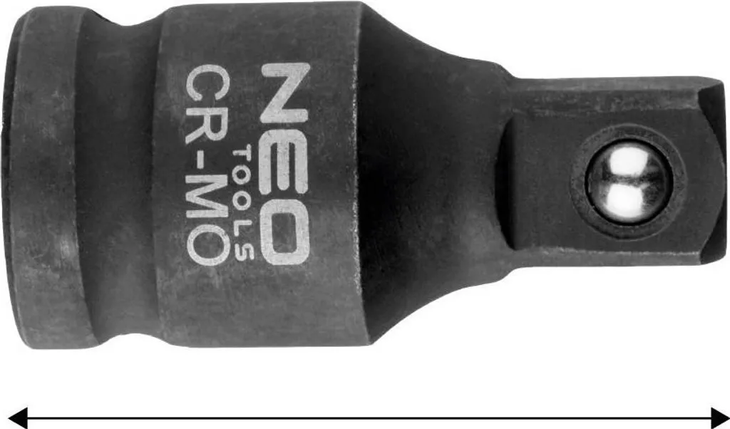 NEO TOOLS Prolunga 1/2" per Avvitatore a Impulsi - Acciaio Cr-Mo 50mm - 12