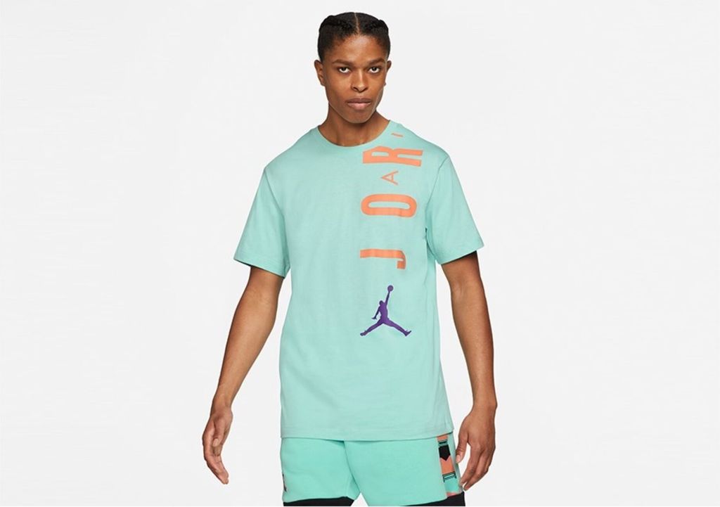 Nike M J Jdn Air Stretch Ss Crew Light Dew/Atomic Orange/Wi S
