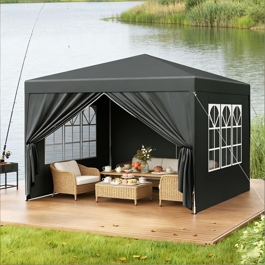 Garten Gazebo,Garten Gazebo,Outdoor-Dach-Schutz,für Patio, Hochzeit, Catering & Events (nur mit Gazebo)