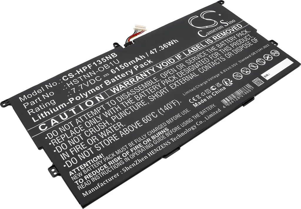 TECHTEK Batteria notebook compatibile con [HP] Elite Folio 13.5 inch 2-in-1 sostituisce HSTNN-OB1U, per M07389-AC1, per M07392-005, per MA04046XL, pe