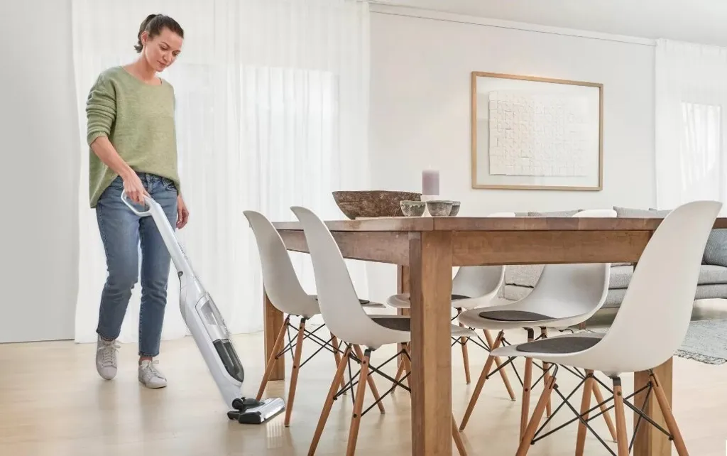 Aspirateur Balai Bosch Sans Sac Multifonction 2 en 1 Série 4 Blanc - 8