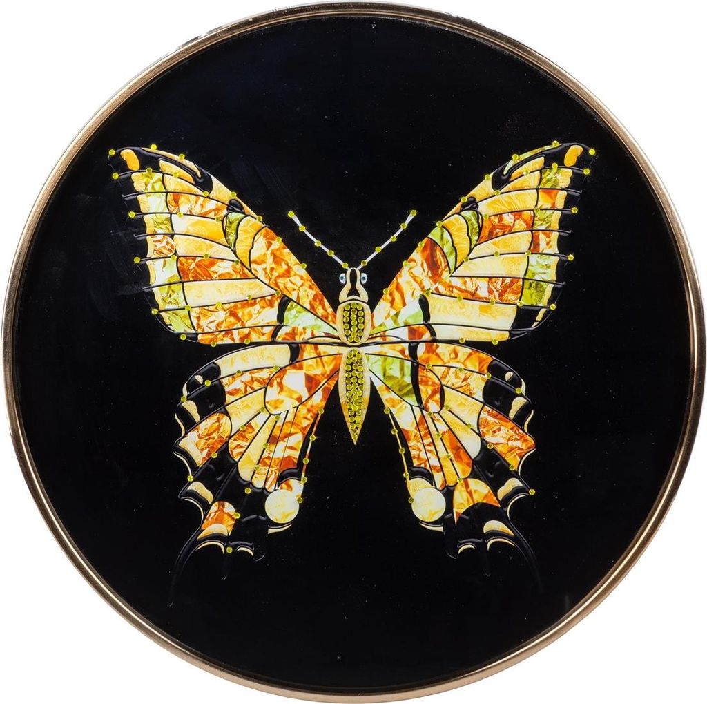 Wandbild Wanddeko Diamant Schmetterling formano