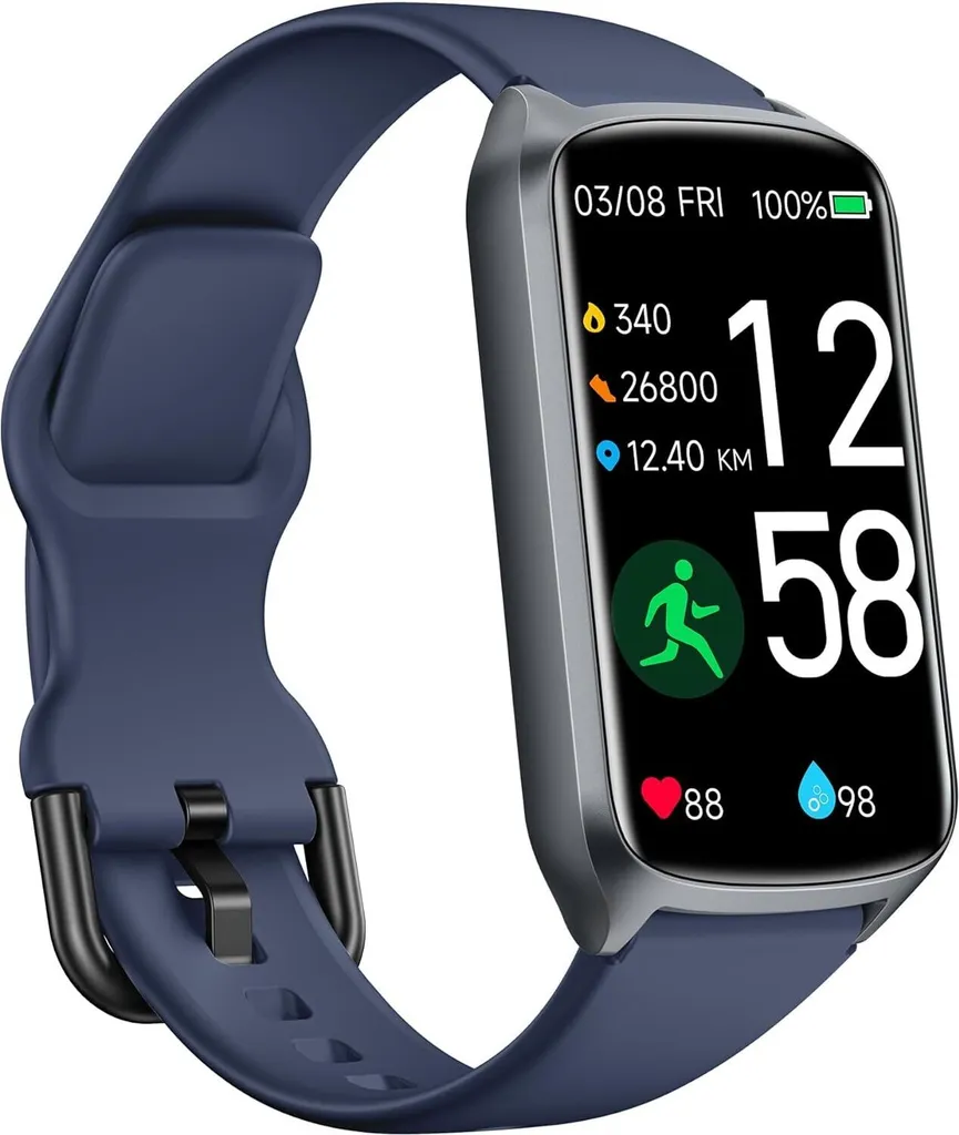 Smartwatch Fitness SpO2 & Cardio - Compatibile iOS Android 5ATM