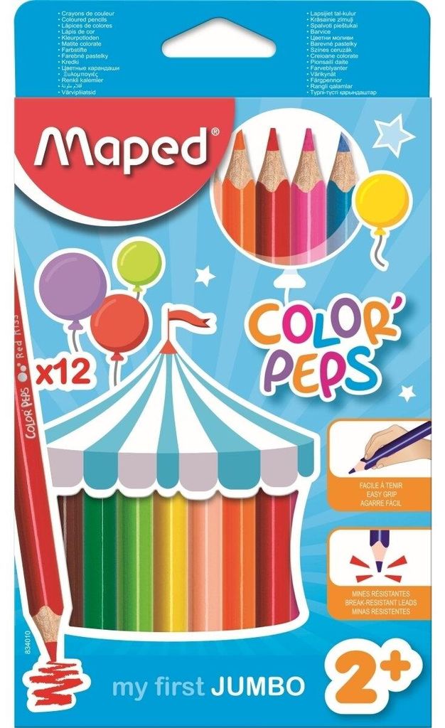 Maped 834010, Mehrfarbig, 12 Stück(e) Produktbild 