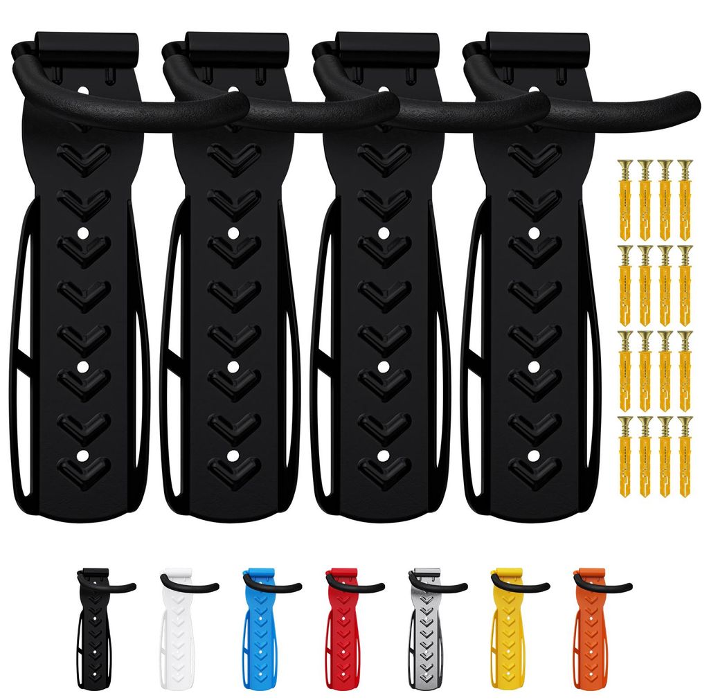 4 x WELLGRO Wand Fahrradhalter - Stahl Fahrrad Produktbild 