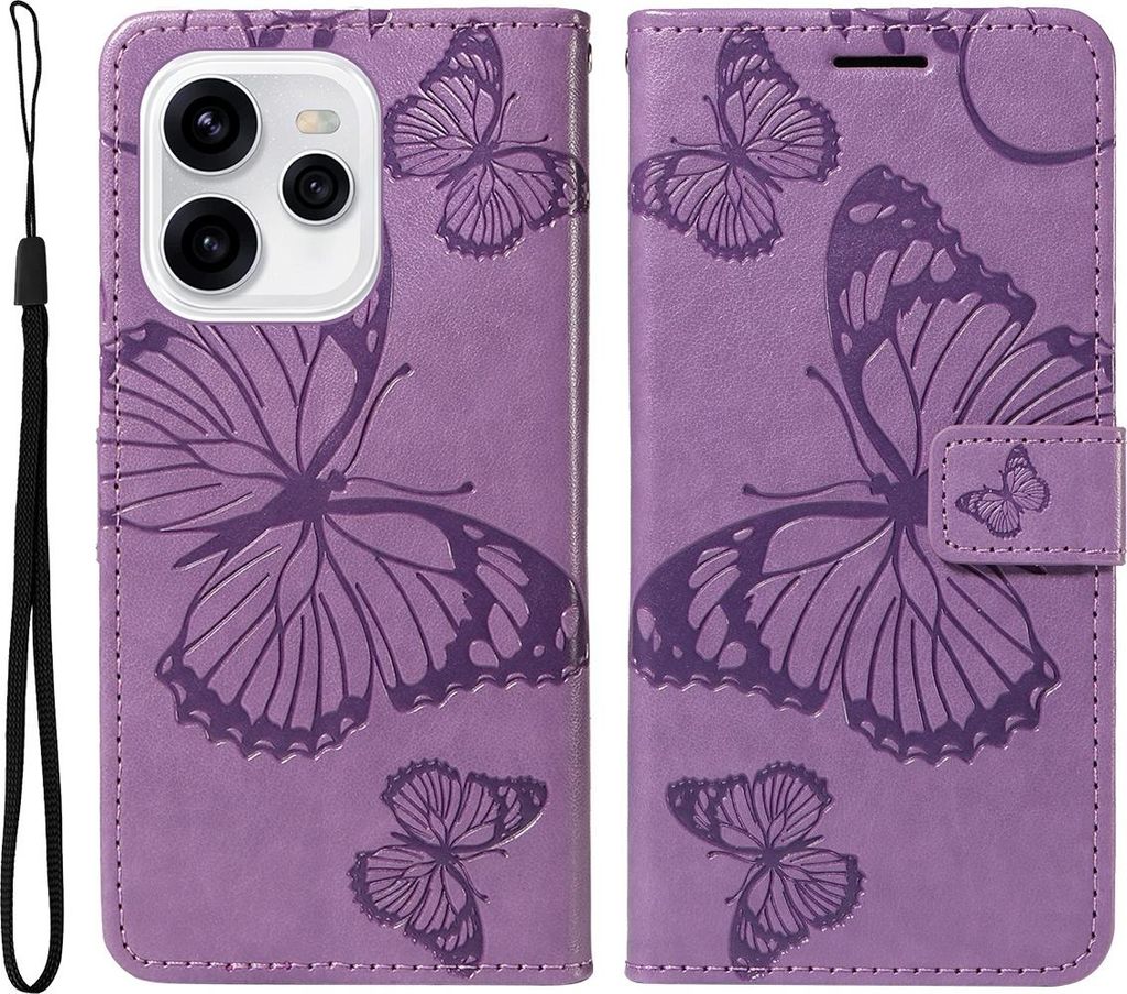 OPPO Reno15 Hülle - Coverup Schmetterlinge Klapphülle - Lila