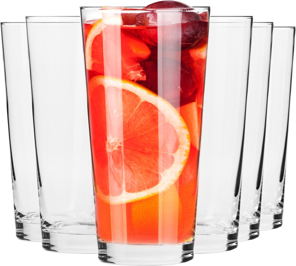 KROSNO Gläser 6x350ml LONGDRINK FÜR GETRÄNKE WASSER SÄFTE Produktbild 