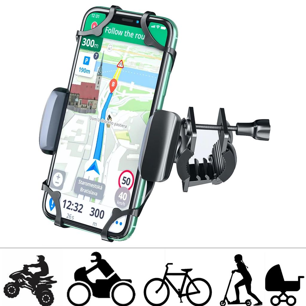 Universal Spiegel Handy Halterung Smartphone Halter Motorrad Bike