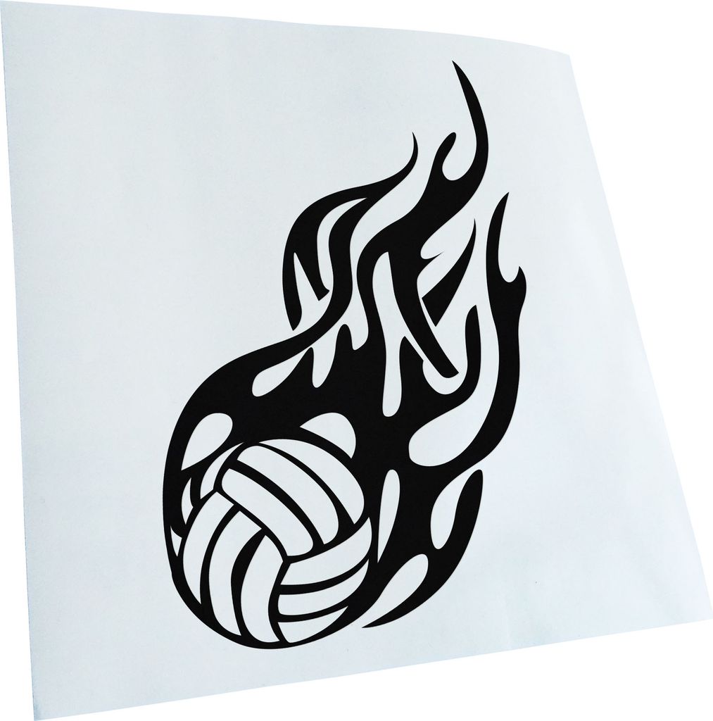 Kiwistar - Autoaufkleber - schwarz - 60 x 44 cm - Fireball - Heckscheibenaufkleber - Aufkleber für Auto Kfz Fahrrad, LKW, Truck Mofa