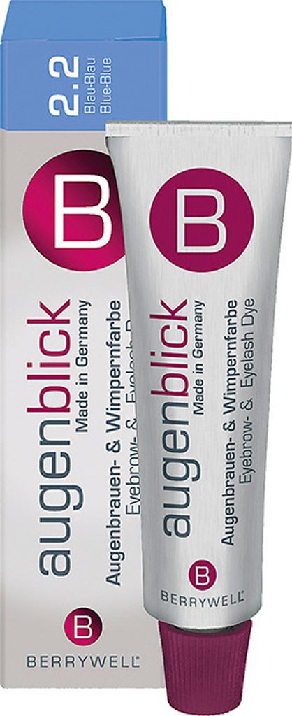 Berrywell - Augenbrauen und Wimpernfarbe - #2.2 Blau-Blau - 15ml - für blonde Wimpern