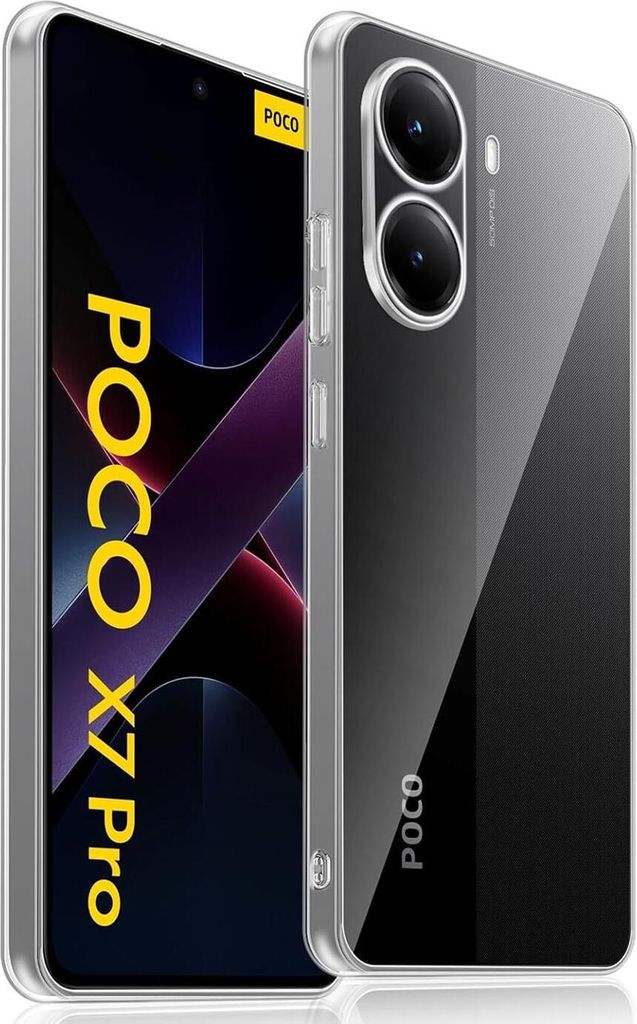 Conie Silikon Schutzhülle für Xiaomi Poco X7 Pro Tasche klar Case Cover Bumper Hülle durchsichtig in transparent