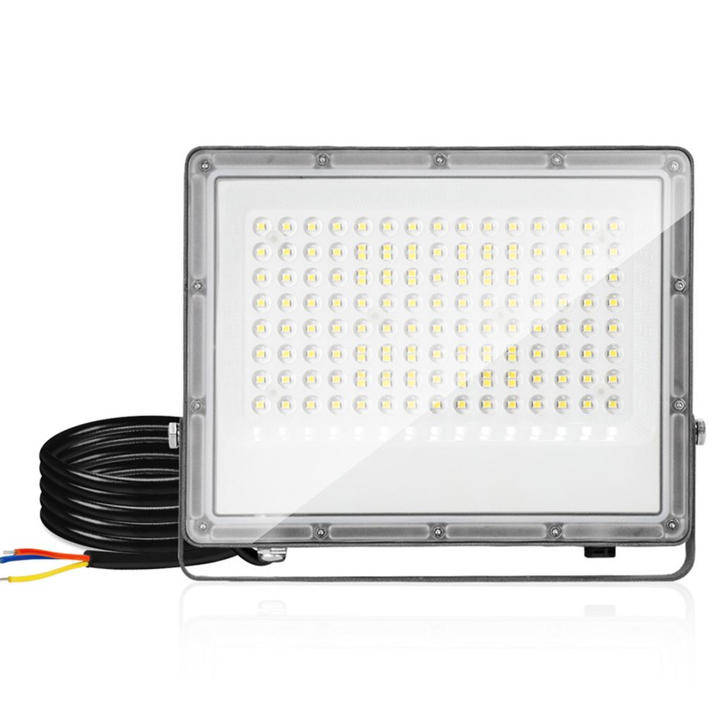Yakimz 100W LED Strahler LED Fluter Außenstrahler IP65 Wasserdicht Arbeitsbeleuchtung Kaltweiß