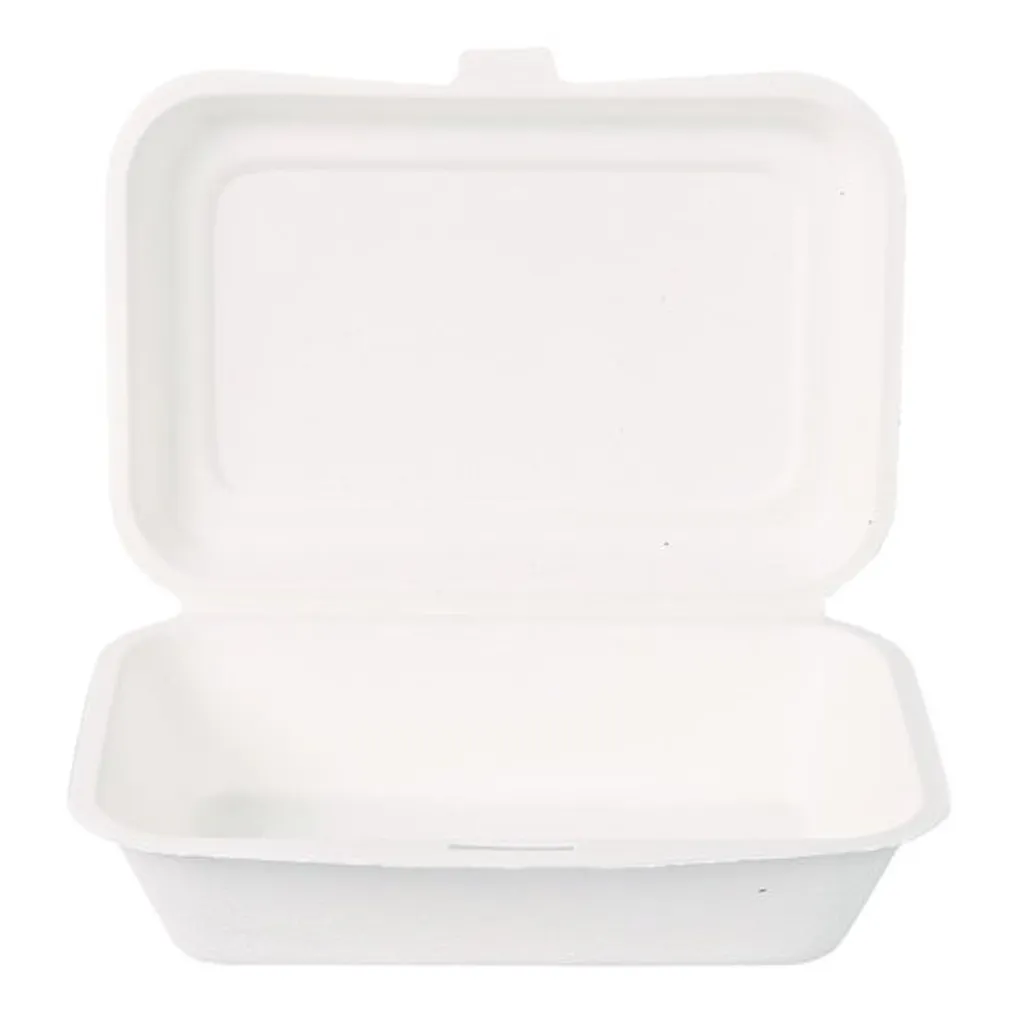 Lunch Box Jetable Blanche pour Vente à Emporter 170x125mm x10