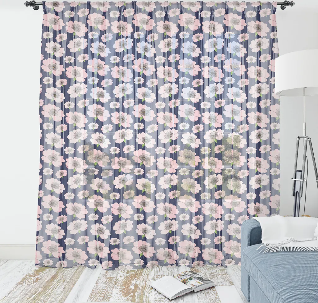 Arazzo Floreale ABAKUHAUS Dog Rose 240x274 - Raso Setoso Rosa Pastello