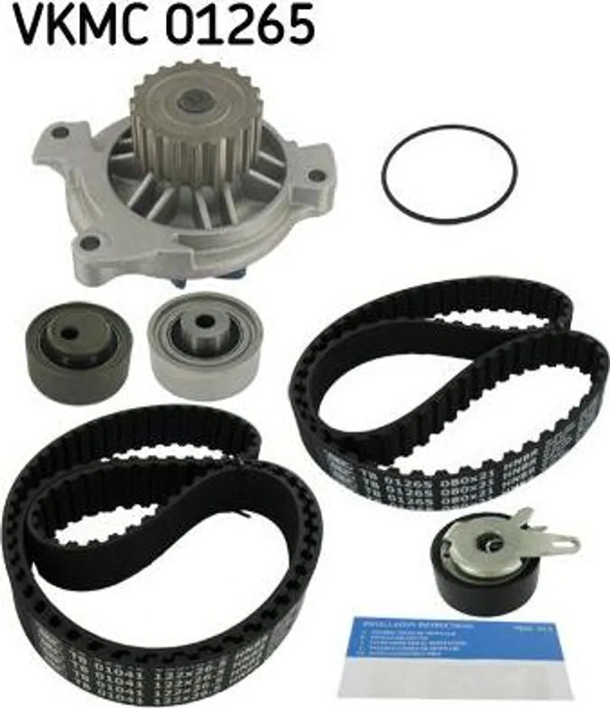 Kit de Distribution avec Pompe à Eau SKF VKMC 01265 pour Moteur Audi A6 4A