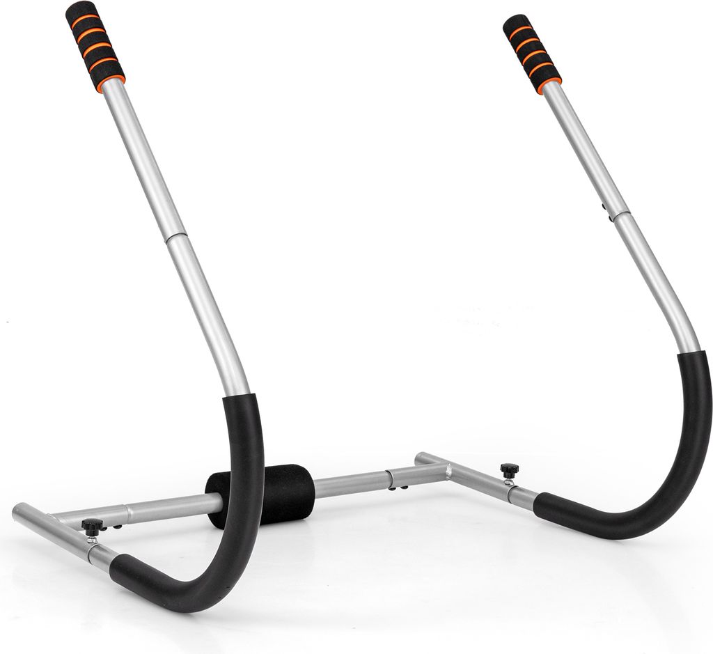 KOMFOTTEU Bauchtrainer AB Trainer faltbar, Bauchmuskeltrainer mit gepolsterter Kopfstütze und Griffen, Bauch Trainingsgerät bis 150 kg, Heimtrain...