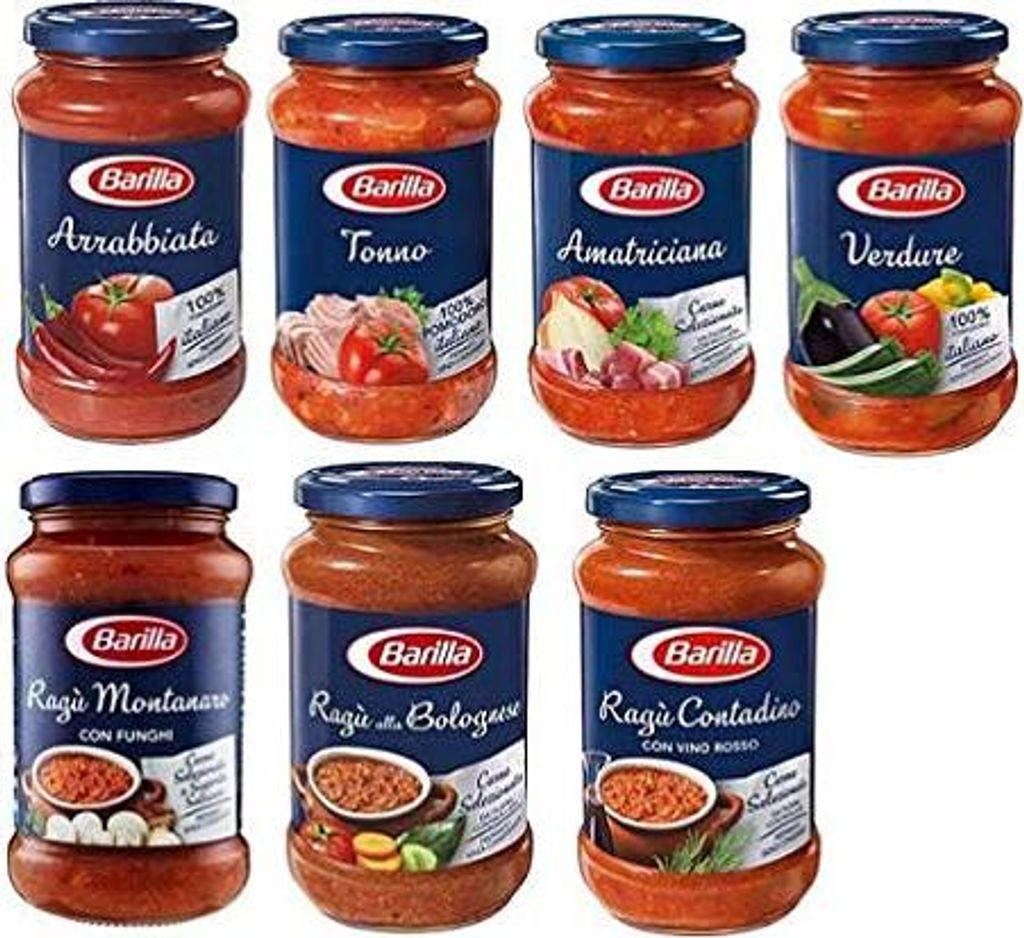 TESTPAKET Barilla Pastasauce tomatensauce 7 x 400g aus italien
