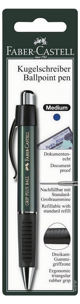 FABER-CASTELL Kugelschreiber Grip Plus Ball BK Produktbild 