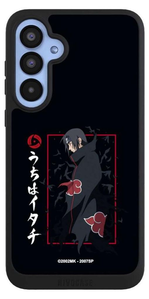 NIVOCASE Handyhülle für Samsung Galaxy A55 5G Hülle NIVOpure Case Schwarz Naruto Shippuden Offizielles Lizenzprodukt Itachi Uchiha