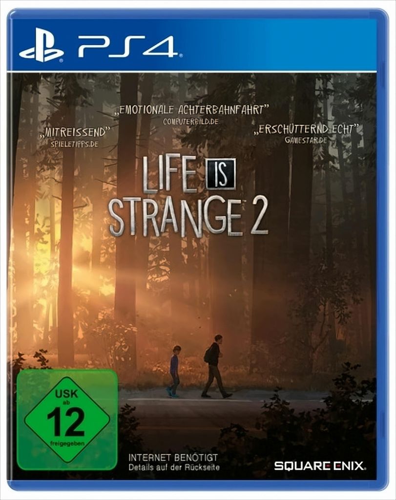 The image shows the front cover of the video game 'Life is Strange 2' for PlayStation 4.
