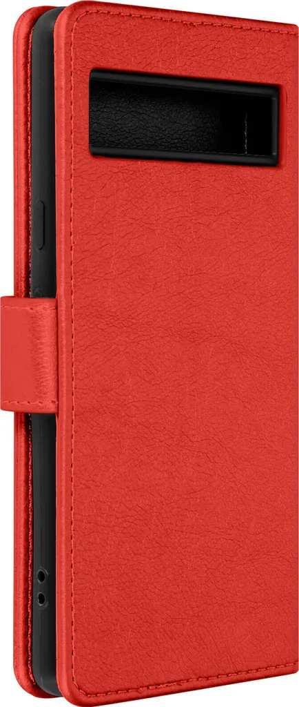 Cover Google Pixel 7a Rossa - Custodia Libro Pelle Finta RFID Blocking