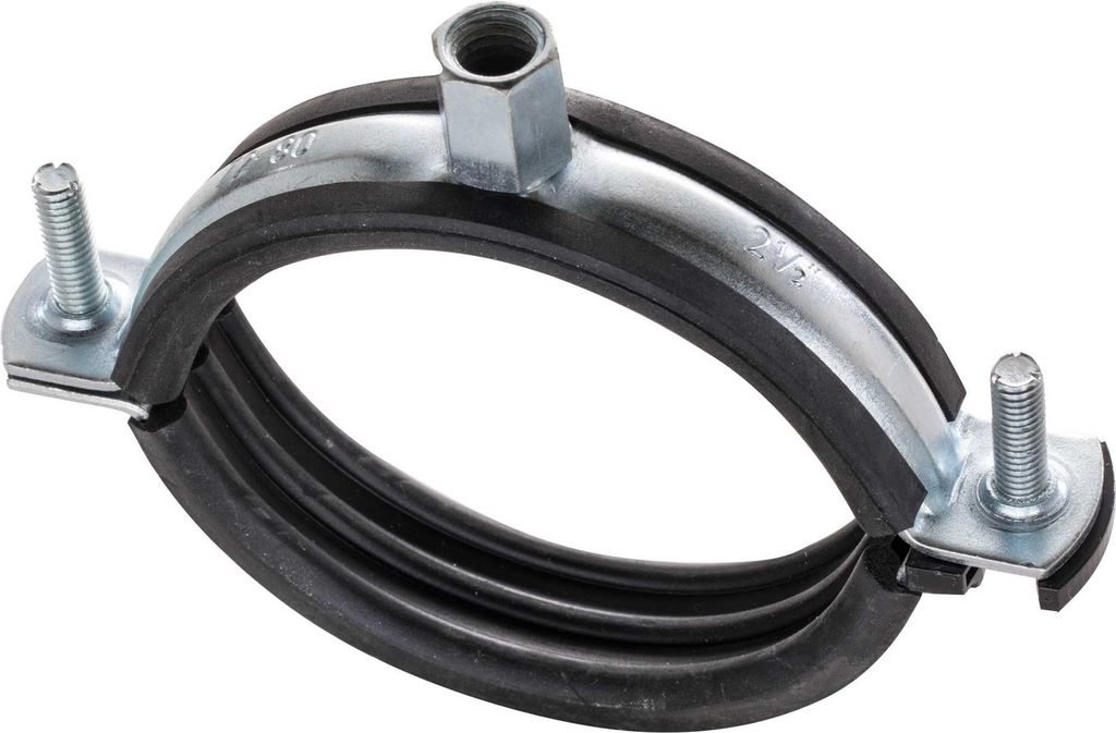 10 Stück - Schraubrohrschelle 2" M8/M10 : 59-63 mm x M8/M10 Größe: 59-63 mm x M8/M10