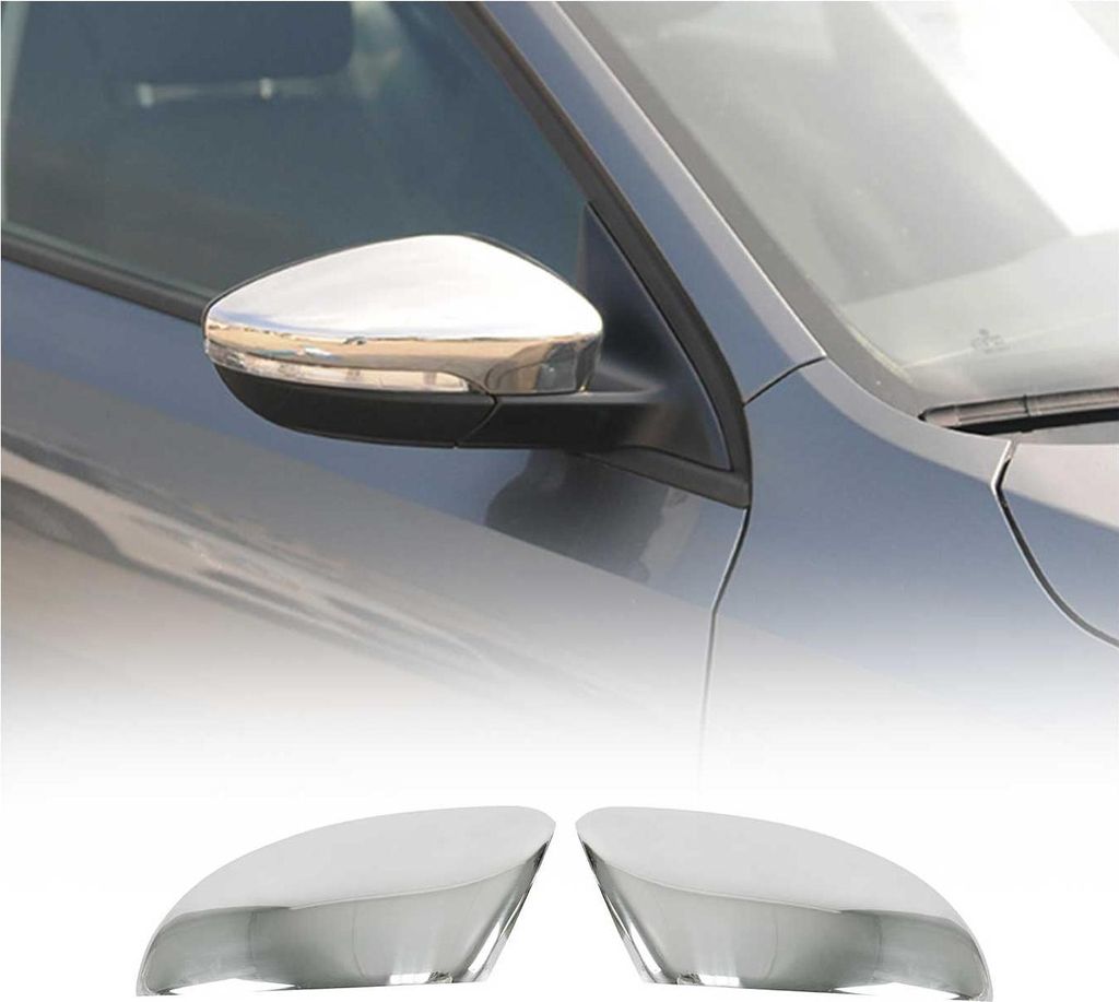 Spiegelkappen Spiegelabdeckung für VW Beetle 2011-2019 Edelstahl Silber 2tlg