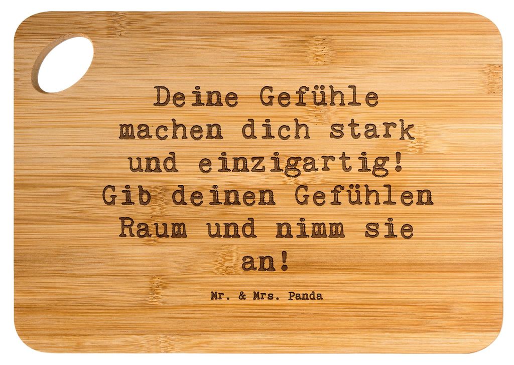 Mr. & Mrs. Panda Frühstücksbrett Spruch Emotionen ausdrücken - Transparent - Geschenk, Vertrauem, Schneidebrett, Küchenbrett, annehmen, Trost, ...