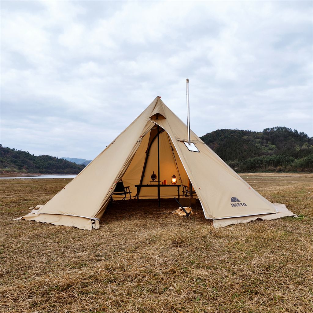 Tipi-Warmzelt fuer 5šC8 Personen mit Herd, Produktbild 11