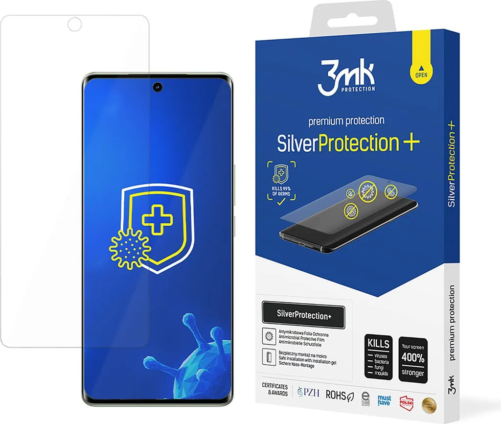Vivo T3 Ultra con 3mk Silver Protection+: Protezione Antimicrobica Totale