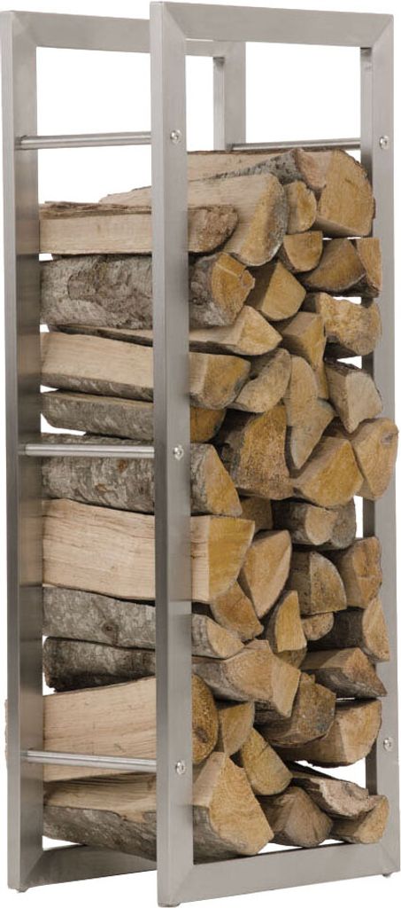 TPFLiving Kaminholzständer Kerry-I 25x60x100 Edelstahl