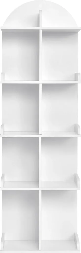 Meuble de Rangement Multimédia 10 Niches Blanc pour Salon et Bureau
