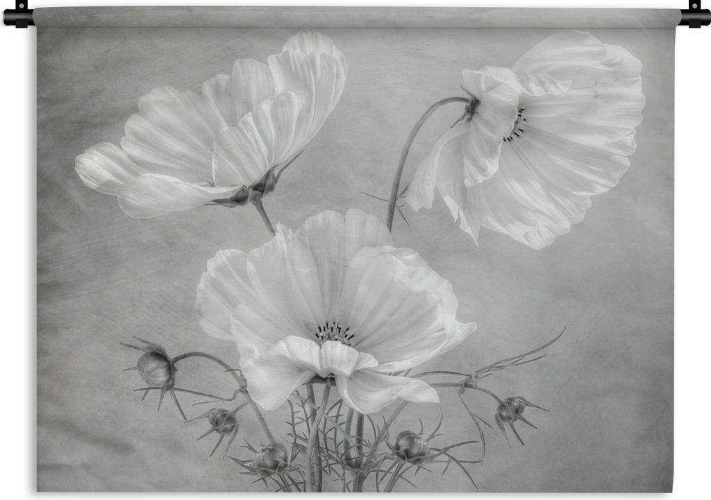 MuchoWow Wandteppich Wandbehang Blumen - Stillleben - Aquarell 60x45 cm Tapisserie Dekoration Wandtuch - Das Schlafzimmer