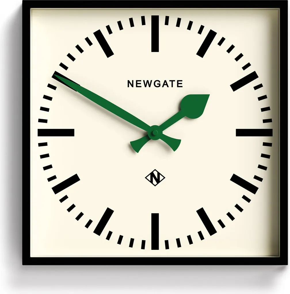 Newgate Number Five - Orologio da parete - Lancette nero